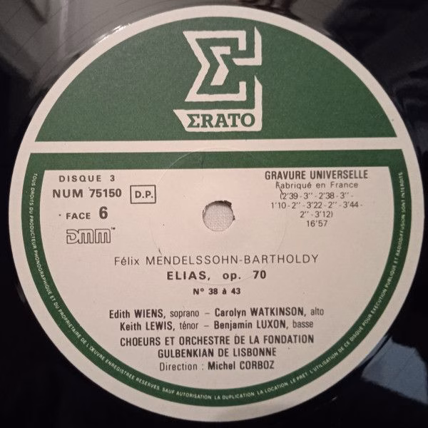 Erato NUM 751473 - Felix Mendelssohn-Bartholdy, Chorus Of The Gu - Image 8