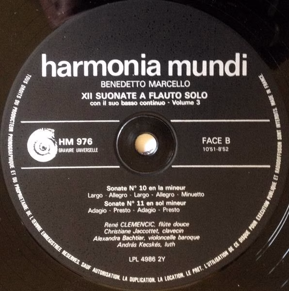 Harmonia Mundi HM 974-76 - Benedetto Marcello, René Clemencic - - Image 8