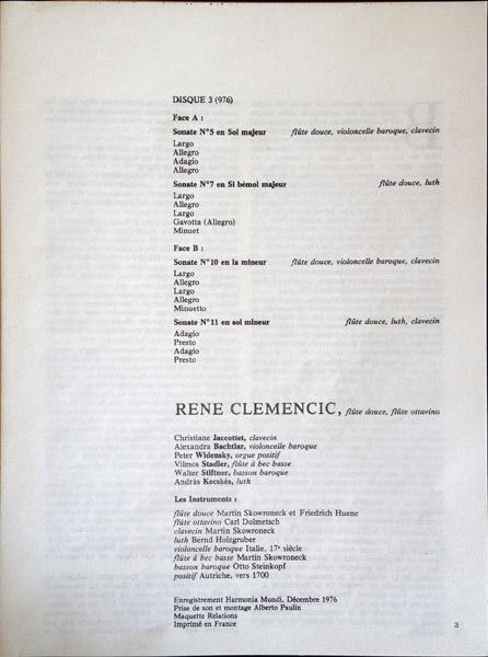 Harmonia Mundi HM 974-76 - Benedetto Marcello, René Clemencic - - Image 12