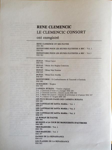 Harmonia Mundi HM 974-76 - Benedetto Marcello, René Clemencic - - Image 17