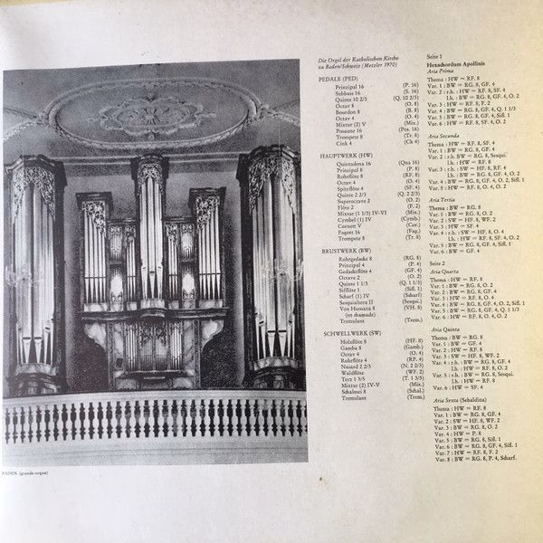 Erato ZL 30572 - Johann Pachelbel, Marie-Claire Alain - Hexachor - Image 4