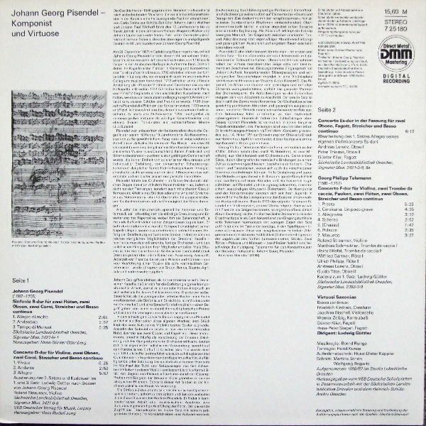 Eterna 7 25 180 - Johann Georg Pisendel, Roland Straumer, Virtuo - Image 2