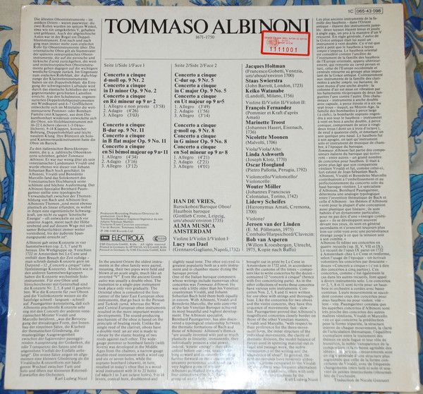 Die Stimme Seines Herrn 1 C 065-43 098 - Han de Vries, Alma Musi - Image 2