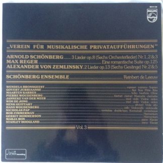 Philips 6514 134 - Arnold Schoenberg, Max Reger, Alexander Von Z