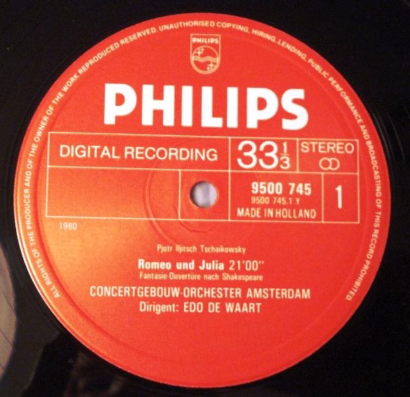 Philips 9500 745 - Pyotr Ilyich Tchaikovsky, Concertgebouworkest - Image 3