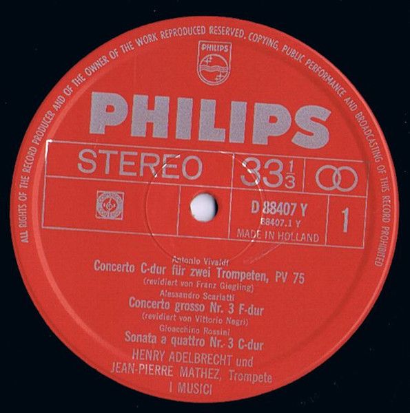 Philips D 88407 Y - I Musici, Antonio Vivaldi, Alessandro Scarla - Image 3