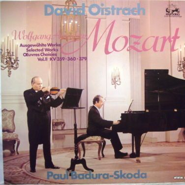 Eurodisc 66 155 3 - Wolfgang Amadeus Mozart, David Oistrach, Pau