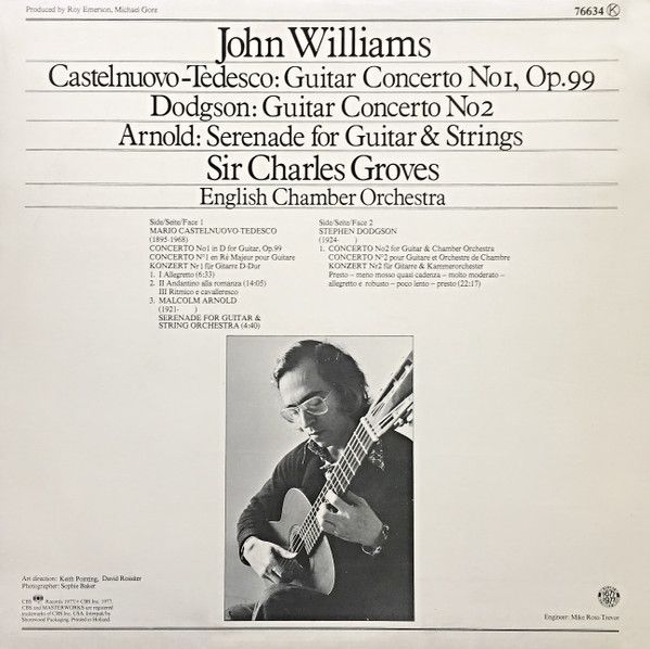 Columbia Masterworks 76634 - John Williams (7), Mario Castelnuov - Image 2
