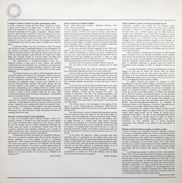 Columbia Masterworks 76634 - John Williams (7), Mario Castelnuov - Image 3