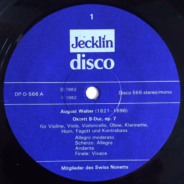 Jecklin-Disco 566 - August Walter, Anton Reicha, Mitglieder Des - Image 3