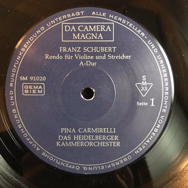 Da Camera Magna SM 91020 - Franz Schubert, Pina Carmirelli, Heid - Image 3