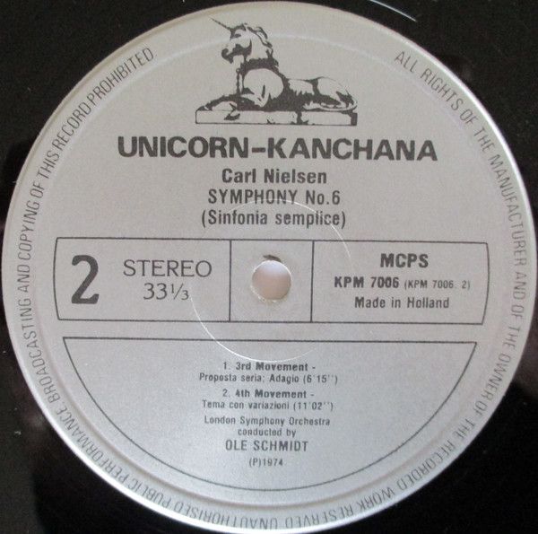 Unicorn-Kanchana KPM 7006 - Carl Nielsen, London Symphony Orches - Image 4