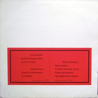 Not On Label WK-2-JS - Paul Hindemith, Willy Burkhard, Robert Sc