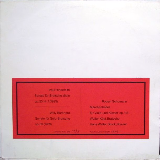 Not On Label WK-2-JS - Paul Hindemith, Willy Burkhard, Robert Sc