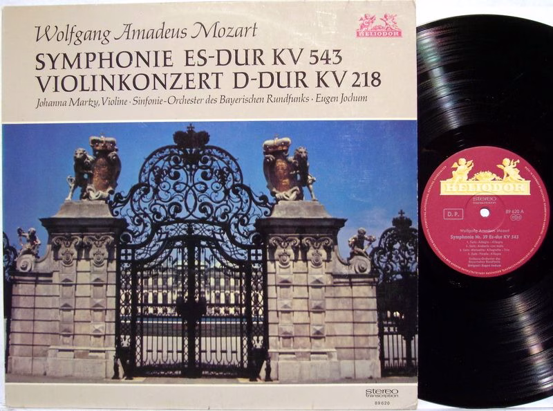 HELIODOR 89 620 - Wolfgang Amadeus Mozart, Johanna Martzy, Symph