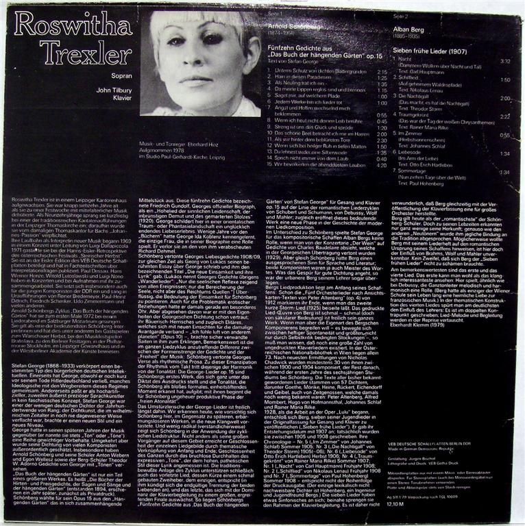 Eterna 8 27 173 - Roswitha Trexler, John Tilbury, Arnold Schoenb - Image 2