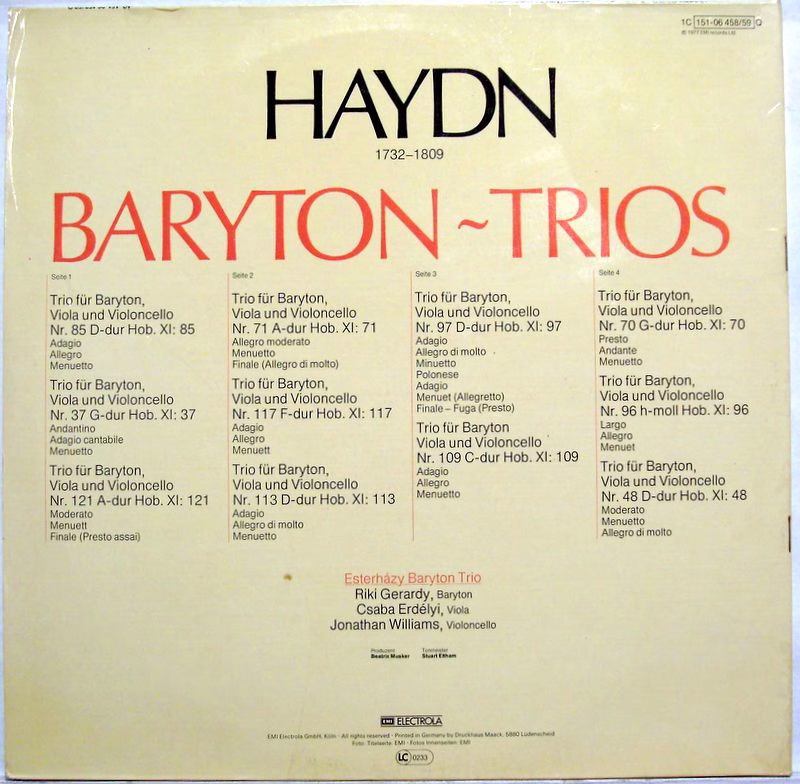 Die Stimme Seines Herrn 1C 151-06 458/59 Q - Joseph Haydn, Ester - Image 4