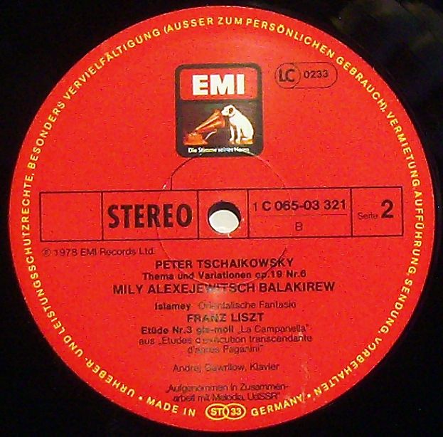 His Master's Voice 1C 065-03 321 - Andrei Gavrilov - Ravel: Gasp - Image 5