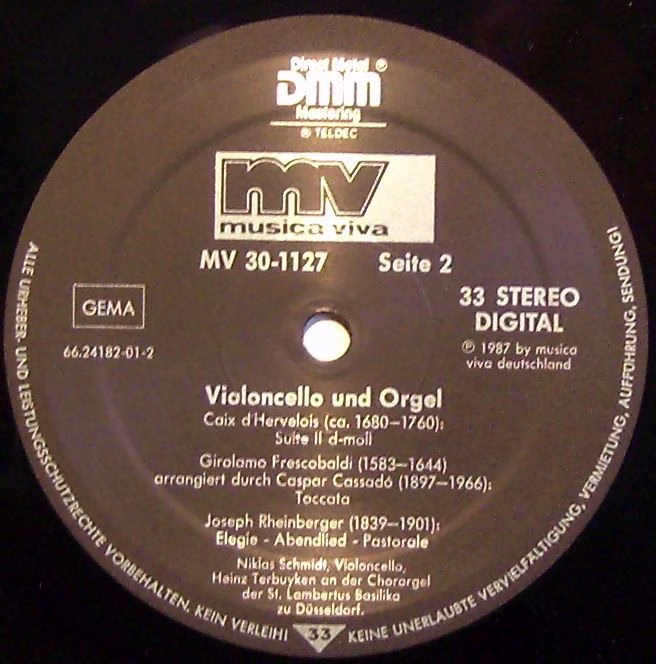 Musica Viva MV 30-1127 - Niklas Schmidt, Heinz Terbuyken - Violo - Image 3