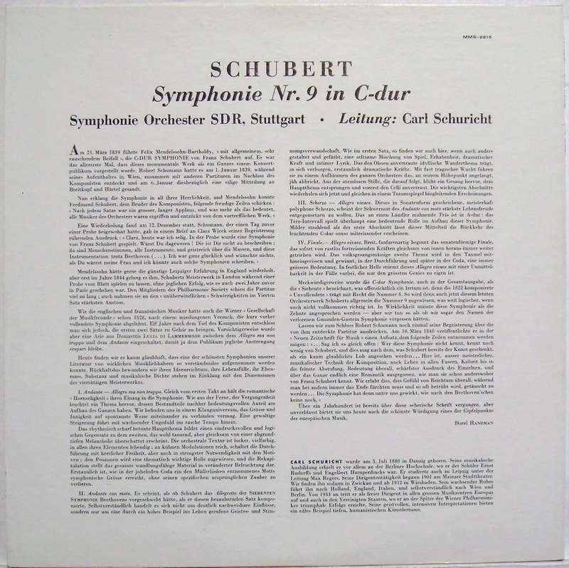 Musical Masterpiece Society M-2215 - Franz Schubert, Carl Schuri - Image 2