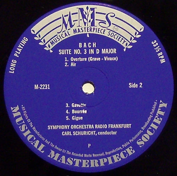 Musical Masterpiece Society M-2231 - Johann Sebastian Bach, Klau - Image 3