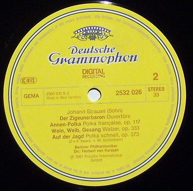 Deutsche Grammophon 2532 026 - Johann Strauss Jr., Berliner Phil - Image 3