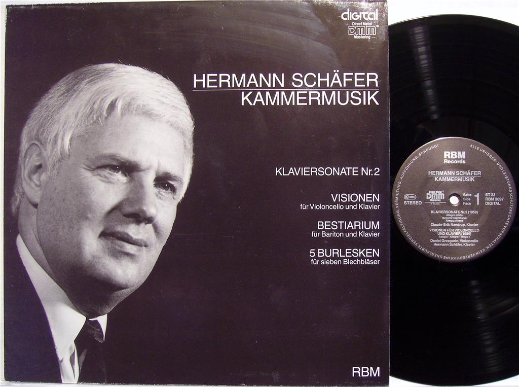 RBM Records RBM 3097 - Hermann Schäfer (2) - Kammermusik