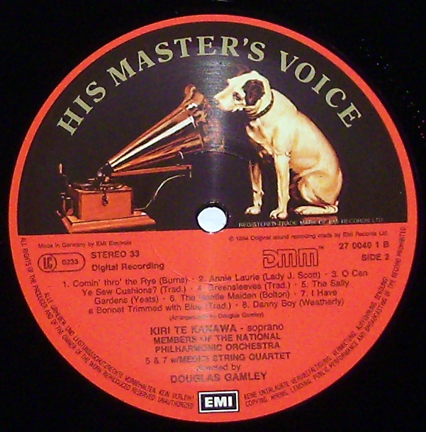 His Master's Voice Digital 1C 067 27 0040 1 - Kiri Te Kanawa - F - Image 3