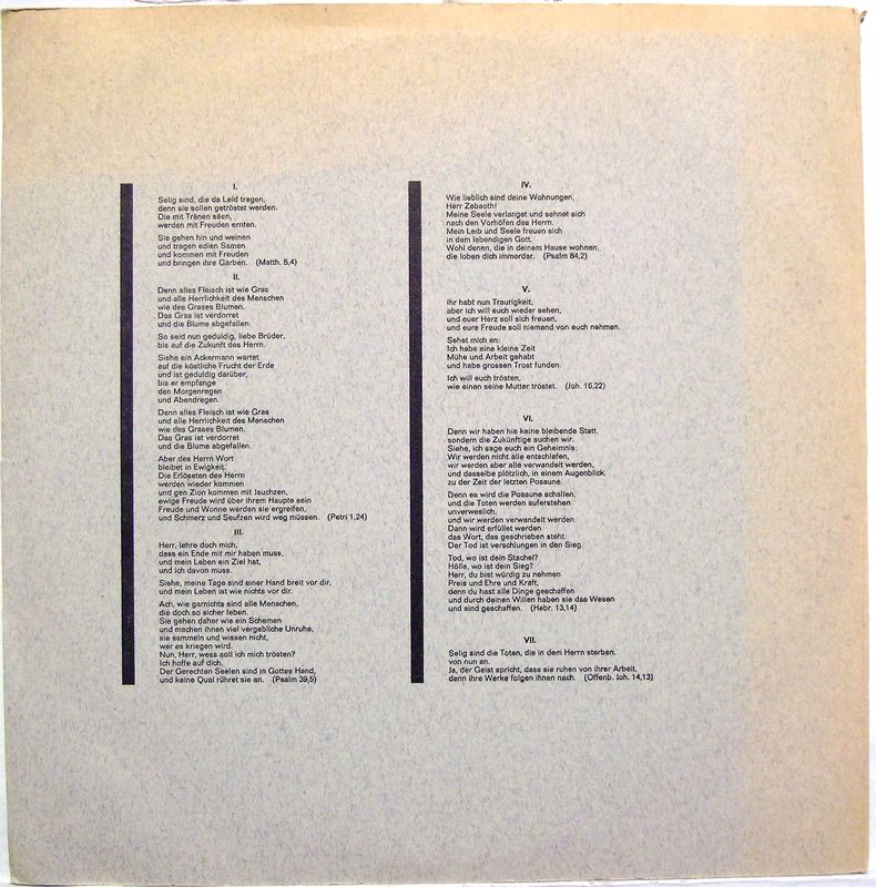 Tonstudio Vleugels OV 1 - A - Johannes Brahms - Ein Deutsches Re - Image 2