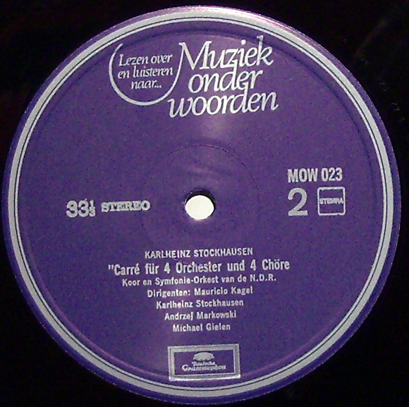 Deutsche Grammophon MOW 023 - Luigi Nono, György Ligeti, Karlhei - Image 3