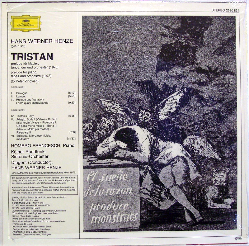 Deutsche Grammophon 2530 834 - Hans Werner Henze, Homero Frances - Image 2