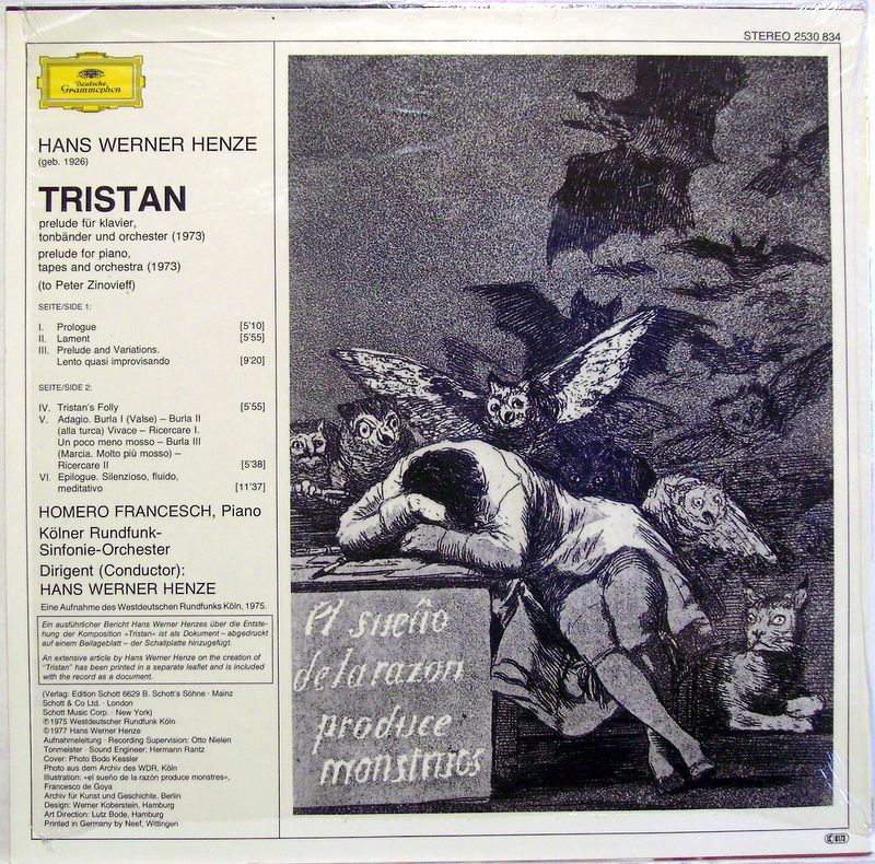 Deutsche Grammophon 2530 834 - Hans Werner Henze, Homero Frances - Image 2