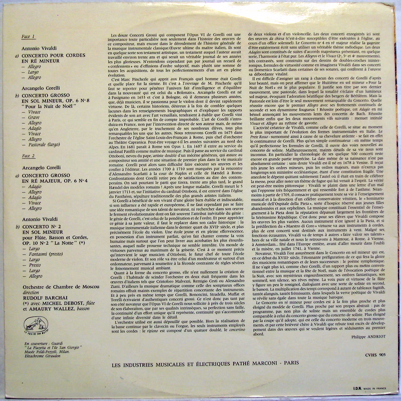 La Voix De Son Maître CVHS 905 - Arcangelo Corelli, Antonio Viva - Image 2