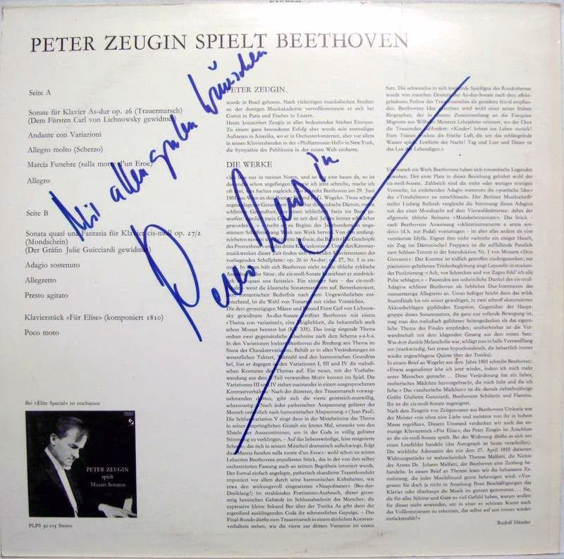 Elite Special PLPS 30112 - Ludwig van Beethoven, Peter Zeugin - - Image 2