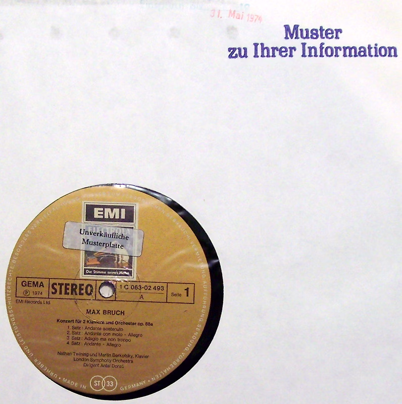 EMI Electrola 1C 063-02 493 - Max Bruch, London Symphony Orchest - Image 3
