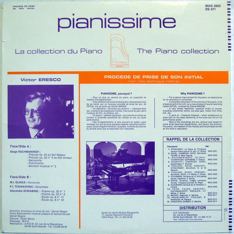 Production Daniel Magne MAG 2003 - Sergei Rachmaninoff, Mikhail - Image 2