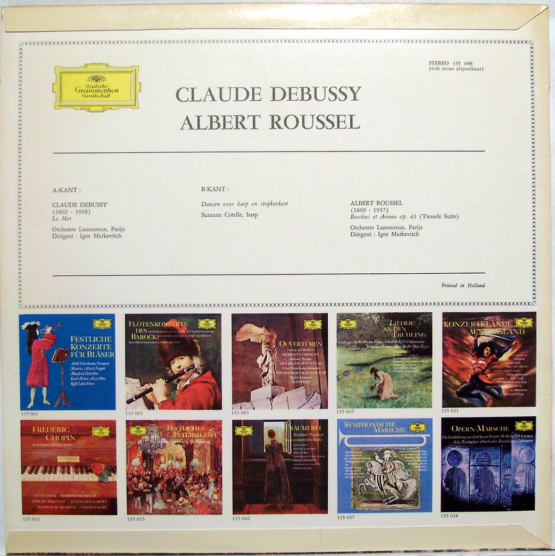 Deutsche Grammophon 135 048 - Claude Debussy, Albert Roussel, Su - Image 2