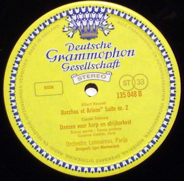 Deutsche Grammophon 135 048 - Claude Debussy, Albert Roussel, Su - Image 3