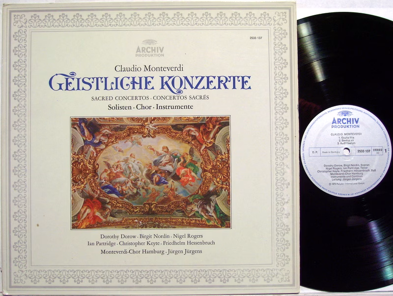 Archiv Produktion 2533 137 - Claudio Monteverdi, Dorothy Dorow,