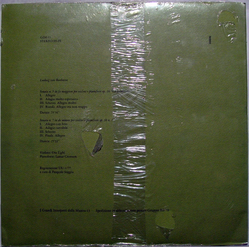 Gruppo Editoriale Fabbri GIM-13 - Uto Ughi, Ludwig van Beethoven - Image 2