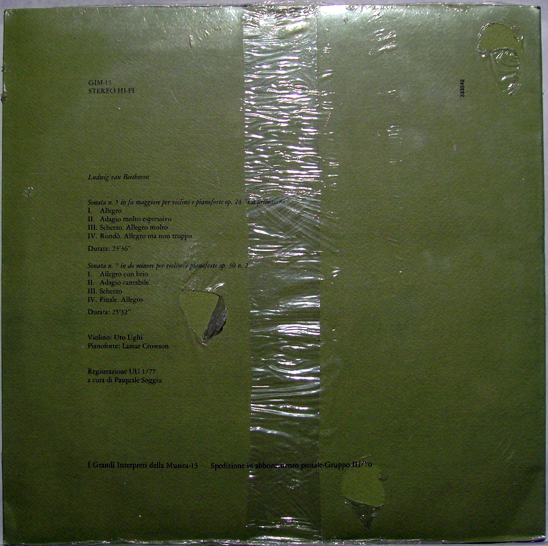 Gruppo Editoriale Fabbri GIM-13 - Uto Ughi, Ludwig van Beethoven - Image 2