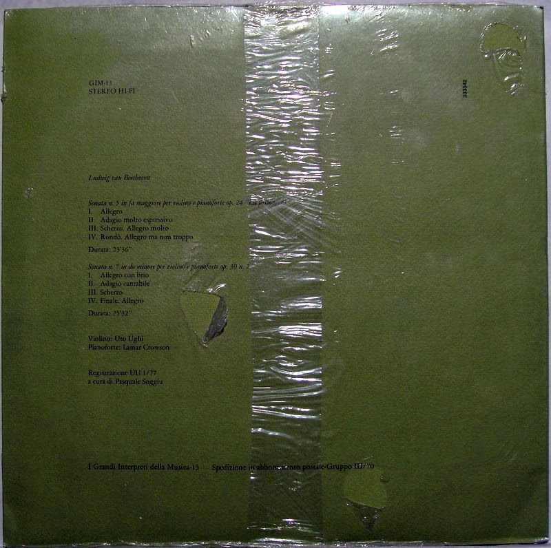 Gruppo Editoriale Fabbri GIM-13 - Uto Ughi, Ludwig van Beethoven - Image 2