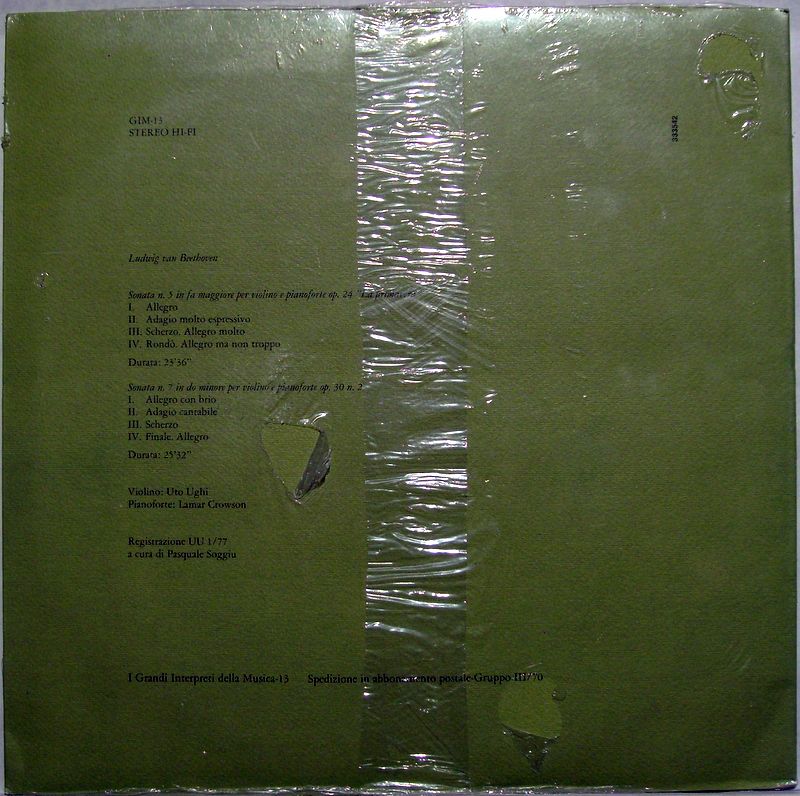 Gruppo Editoriale Fabbri GIM-13 - Uto Ughi, Ludwig van Beethoven - Image 2