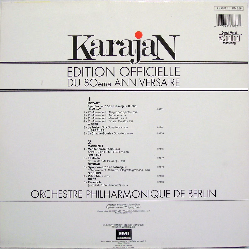 La Voix De Son Maître 7 49782 1 - Herbert von Karajan - Edition - Image 2