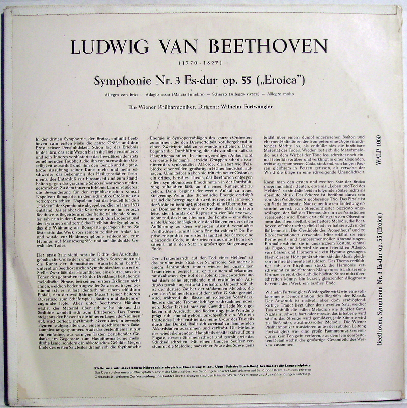 His Master's Voice WALP 1060 - Ludwig van Beethoven, Wiener Phil - Image 2