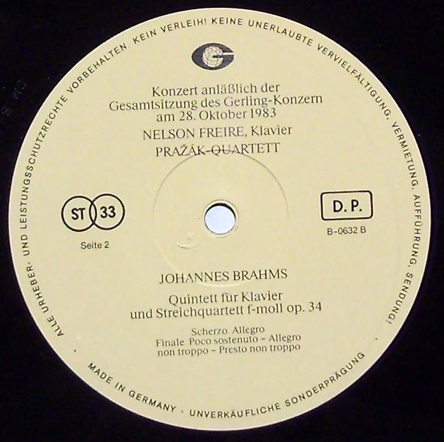 Gerling-Konzern-Versicherungsgesellschaft B-0632 - Johannes Brah - Image 3