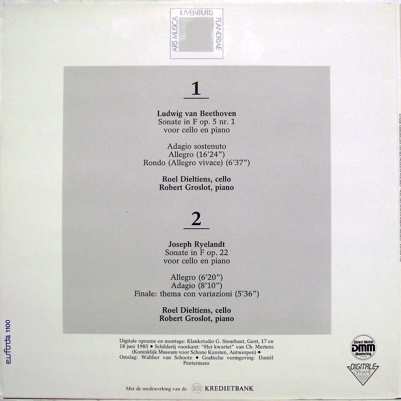 Eufoda 1100 - Roel Dieltiens, Robert Groslot - Intieme Kamermuzi - Image 2