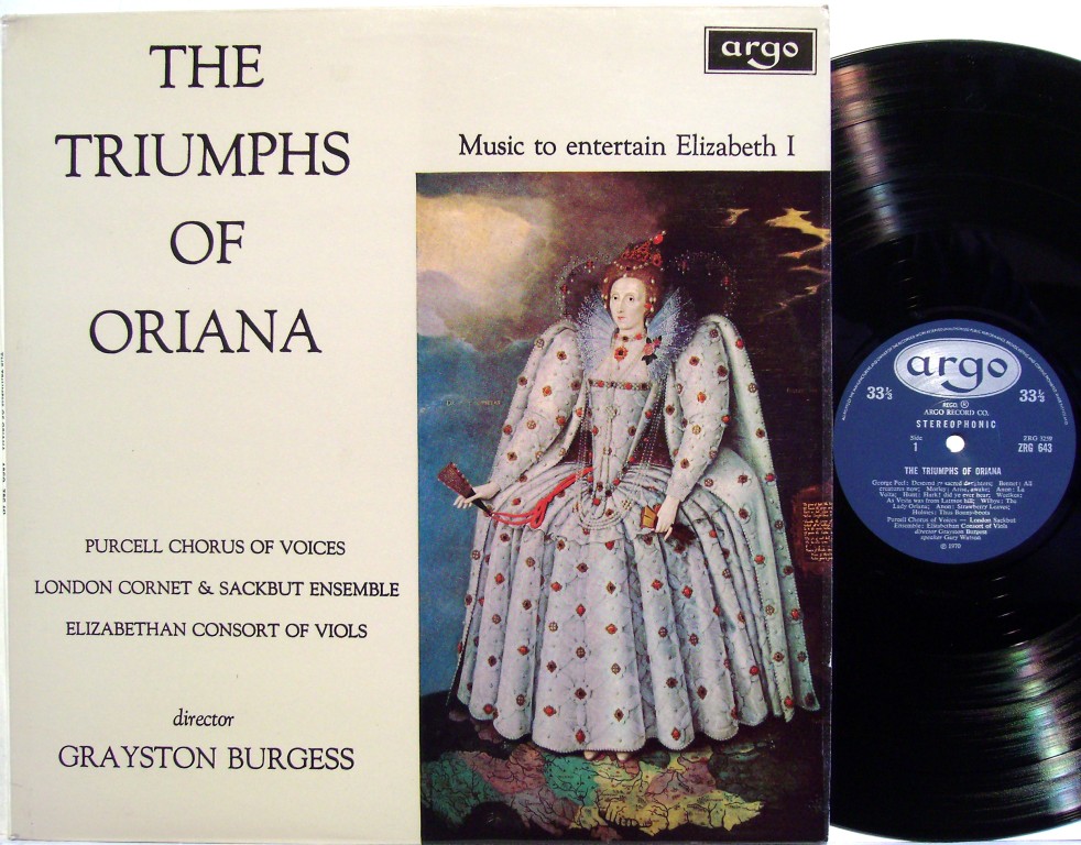 Argo ZRG 643 - The Purcell Consort Of Voices, London Cornett And