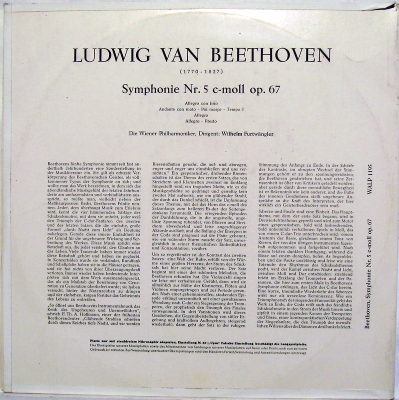 Electrola E 90 088 - Ludwig van Beethoven, Wilhelm Furtwängler - - Image 2