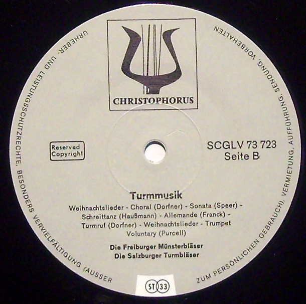 Christophorus SCGLV 73 723 - Freiburger Münsterbläser, Salzburge - Image 3